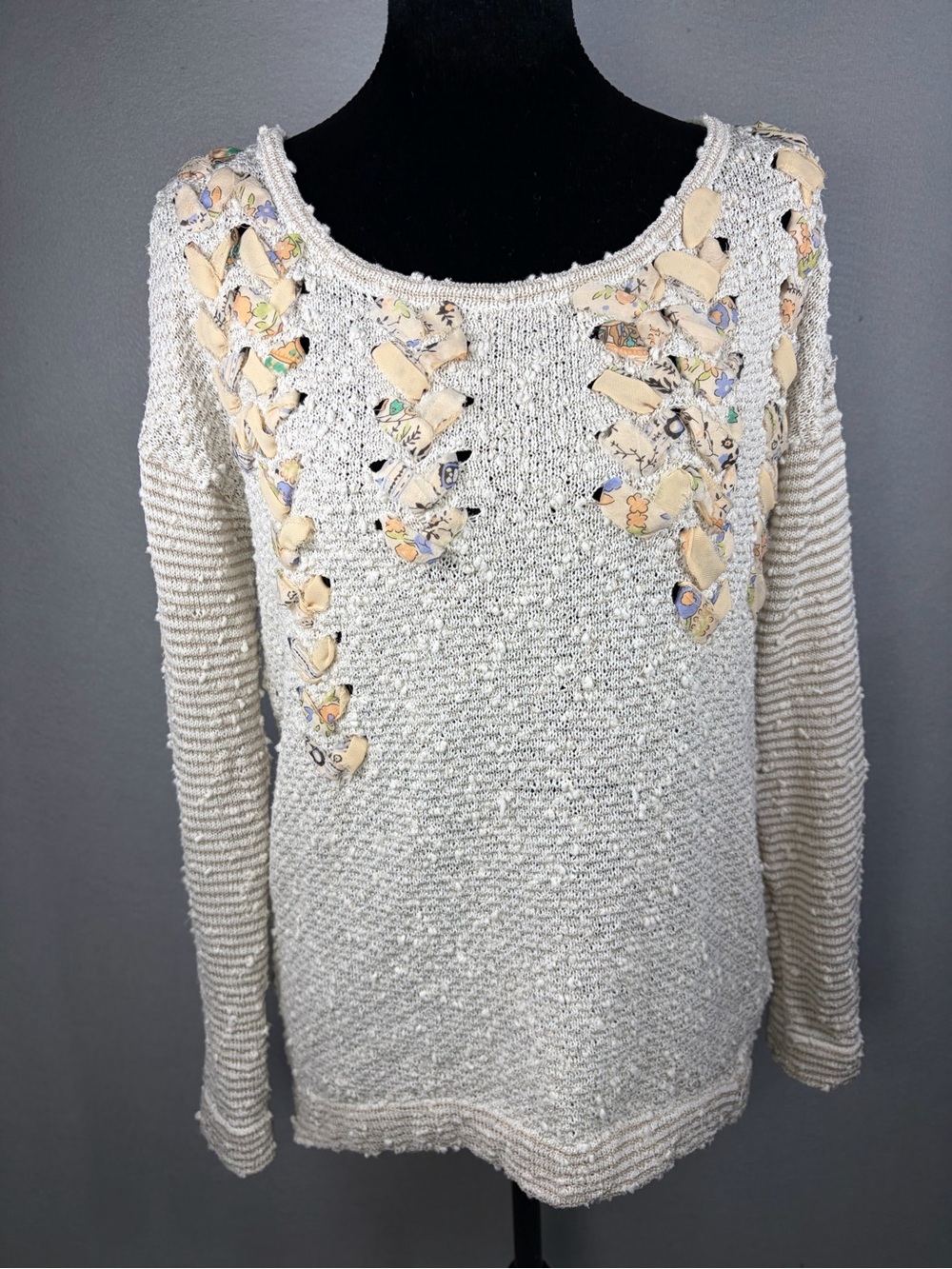 Anthropologie Akemi + Kin "Ribbon Weaver" Pullover Sweater